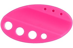 ‎FILFEEL Uchwyt na tusz do tatuażu, akcesoria do tatuażu, owalne, silikonowe, permanentny makijaż, Microblading Pigment Cup, stojak na tusz (różowy)