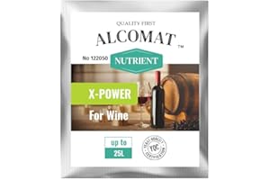 Alcomat X-POWER Hefenährsalz für Wein 5g - Hefenaehrsalz für Weinhefe mit organischem Stickstoff - Weinmittel für Gärungsprobleme - Angereichert mit Mineralien, Aminosäuren und Vitaminen