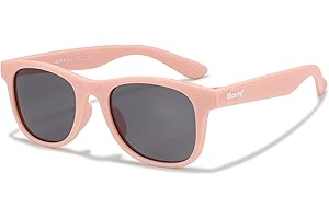 Maesy Kinder Sonnenbrille für 3-6 Jahre - UV400 Polarisierter Schutz - Flexibler und Biegsamer Rahmen - Sichere und Bequeme Kindersonnenbrille für Kleinkinder und Dreikäsehochs - Lino