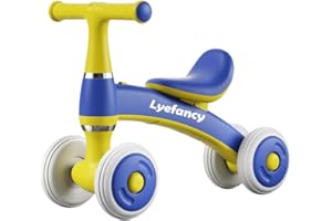 Lyefancy Baby Balance Bike for 1-2 Years Old, Ride-On Toys Toddler First Bike for Girls Boys, Toddler Balance Bike 4 Wheels Infant Bike, Baby walker Bicycle Birthday Gifts for Kids