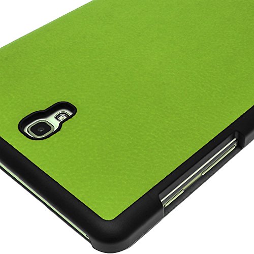 igadgitz Grün PU Ledertasche Hülle Smart Cover für Samsung Galaxy Tab S 8.4″ SM-T700 mit Multi-Winkel Betrachtungs + Auto Sleep/Wake + Displayschutzfolie - 8