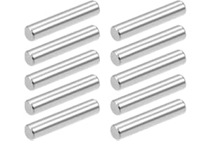 sourcing map 10Pcs 5mm x 25mm Goupille 304 INOX Acier Chevilles Support Étagères Argenté