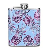 Utensilios de bar Petacas 7 oz frascos de acero inoxidable patr&oacute;n de acuarela a prueba de fugas vino licor whisky matraz padrino de boda de dama de honor