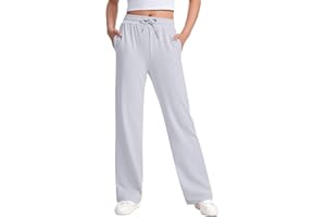 MEIHAOYIT Jogginghose Mädchen Baggy Hose Bequeme Trainingshosen Atmungsaktiv Outdoorhose Elastischem Bund Sweatpants Vintage Sweathose Einfarbig Schlaghose mit Kordelzug und Tasche 5-13 Jahe