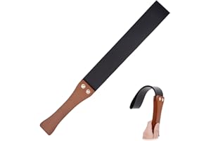 runrayay Cravache d'équitation Noire pour Chevaux, 19'' Cravache d'équitation avec Manche en Bois antidérapant