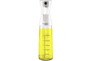 BEPER C102SPE002 Spruzzino olio per friggitrice ad aria, 300 ml, Spruzzino nebulizzatore con Corpo in Vetro, Tappo in Plastica, Bianco