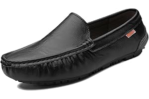 ENDORADORE Mens Loafers Leather Driving Shoes Slip On Moccasins Fashion Formal Shoes Business Office Dress Loafer