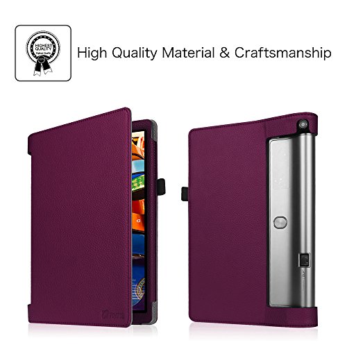 Fintie Lenovo Yoga Tab 3 Plus / Yoga Tablet 3 Pro Hülle – Folio Premium Kunstleder Schutzhülle Tasche Cover mit Standfunktion für Lenovo Yoga Tab 3 Plus / Lenovo Yoga Tablet 3 Pro 25,6 cm (10,1 Zoll) Tablet-PC (Not für Lenovo Yoga Tab 3 10), Lila - 4