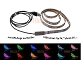rgb 5050 arduino RGB LED-Strips, mehrfarbig,wasserdicht+ MINI Controller + USB 2.0 mit Kabel
