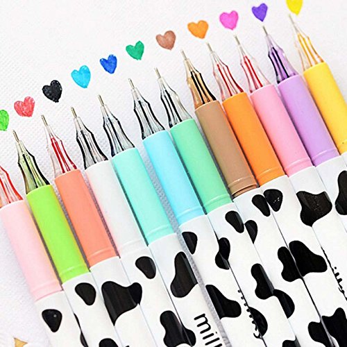 12x Bunte Farbe Gel Stifte Scrapbook Alben Fotoalbum Kartenherstellung DIY