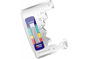 Greluma 1 Pièces Vérificateur de batterie universel numérique pour toutes les piles bouton C AA AAA D N 9V 6F22 1.5V