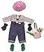Produktbild Götz 3402678 Kleine Gärtnerin - 8-teiliges Bekleidungsset für Stehpuppen mit einer Größe von 45 - 50 cm - bestehend aus Latzhose, Hut, Jacke, Dollocs, Handschuhe und Gießkanne aus Stoff - geeignet für