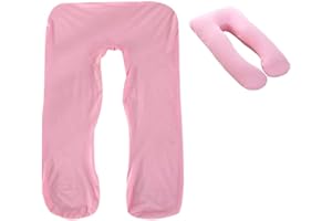 Sobeta Pregnancy Pillow Cover U Shaped Comfortable Multifunctional Maternity Body Removeable Pillow Case Ideal For The Future Mother's Sleep 140x80cm