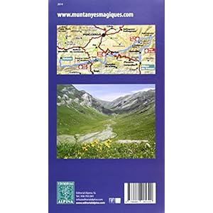 Muntanyes màgiques, mapa excursionista. Ripollès, Alt Berguedà, Cerdaña, Alt<br />Urgell. Escala 1:50.000, Castellano, catalán, francés. Alpina Edito
