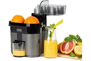 LIVIVO Electric Twin Citrus Juice Maker, with Anti-Drip Valve Citrus Orange Fruits Squeezer Household Fruit Mixer, Fast Double 90W Electric Lemon Orange Fresh Juicer Cutter Slicer