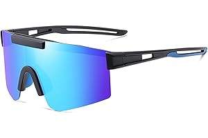 V VILISUN Cycling Glasses, Polarized Sunglasses for Men Women UV400 Sports Sunglasses Anti Glare Bike Goggles for Cycling Fishing Driving Travel Golf