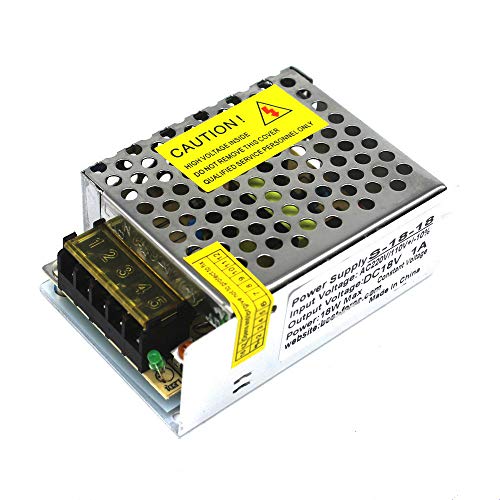 MEISHILE 18V 1A 18W LED Driver Switching Power Supply 110/220VAC-DC Transformer Monitoring Power Supply Industrial Power Universal Type