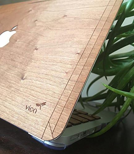 Case madera-piel Macbook Air 13 "/Pro Retina 13"/New Pro 13 (2016) of Real Wood Cherry/Maple