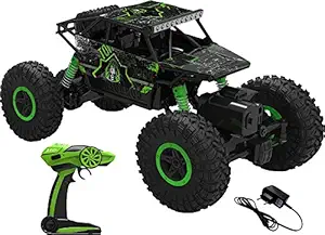 AJUDIYA ENTERPRISE Plastic 1:18 Rechargeable 4Wd 2.4GHz Rock Crawler Off Road R/C Car Monster Truck Kids Toys | Remote Control Cars for Kids- Pack of 1, Multicolor