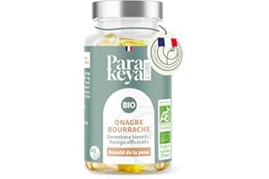 Parakeya - Onagre & Bourrache Bio 500 mg - 60 capsules - Beauté de la peau & apport en acides gras essentiels - Complément alimentaire