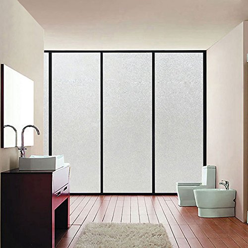 Aingoo Fensterfolie Milchglasfolie Sonnenschutzfolie Sichtschutzfolie undurchsichtig 90x300cm 027 - 3