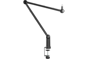 SONTRONICS ELEVATE broadcast Quality desk mic stand arm for Podcasting, Streaming and Gaming - Universal fitment with 3/8" or 5/8" adapter