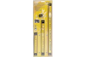 BARGAINGALORE 3PC Magnetic Strip BAR Tool Holder Socket Rack Rail 457MM 305MM 203MM