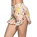 Produktbild Jaminy Damen Sommer Blumenmuster Strand Kurze Hosen Trainieren Yoga Kurze Hose Sport Hot Pants Sporthose Damen Kurze Hosen Bequeme Hot Pants (Rosa, M)