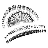 【 MATERIAL 】 Hecho de acrílico de alta calidad y acero inoxidable 316L, libre de níquel y plomo, ideal para pieles sensibles. 100% seguro y saludable de usar, más conveniente y más duradero. Cada tamaño de taper y tapón se empaqueta individualmente y se verifica su tamaño.