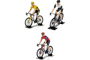 OPO 10 - Lot de 3 Figurines Coureurs Cyclistes Tour de France 2023 - Compatible avec SOLIDO 1/18 - TDF19-20-23
