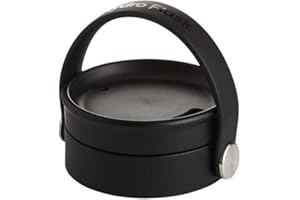 HYDRO FLASK - Bouchon Gourde Isotherme Flex Sip Antifuite de Bouteille Isotherme Ouverture Large - Technologie Isolante Honeycomb Insulation - Lavable en Machine - Noir