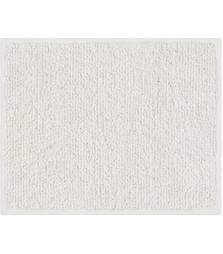 Tapis De Bain Uni 40x50 Cm Couleur Naturelle - Coton Absorbant, Design épuré Pour Salle De Bain Moderne