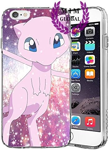 Pokemon iPhone Case Cover - Unique Latest Designs - All iPhone Models - Brand New - Pikachu - Mew - Mewtwo - Gengar - Charmander - Charizard - Blastoise - Rayquaza - Lugia - Ho-oh - Moltres - Zapdos - Articuno - MIM Global (iPhone 5/5s/SE, Mew)