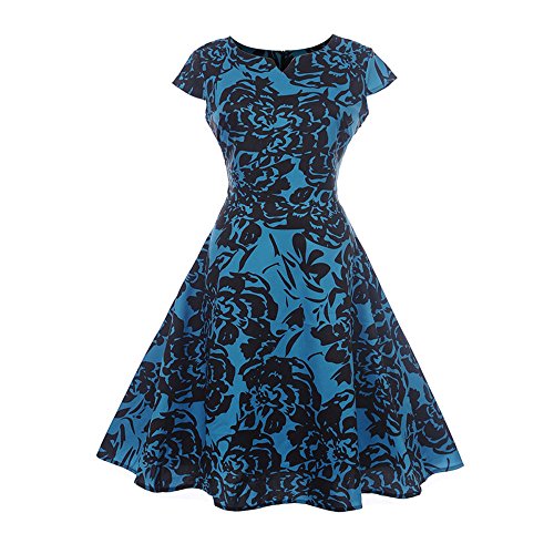 KPILP bRobe de soirée Cocktail/ Robe de mariée pour Femme X4-bleu XL