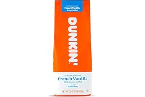 DUNKIN' Dunkin Donuts Coffee French Vanilla 16 OZ Bag, Pack of 1