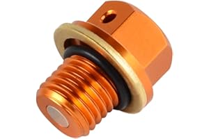 NICECNC Magnetisch Motor Ölablassschraube Kompatibel mit KTM 250 300 350 450 500 530 SMR SMC Enduro R Adventure Supermoto R DUK All-2023 125-530 SX SX-F EXC EXC-F EXC-R XC XC-W XC-F 00-23