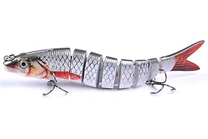 ANNCHILIO Angelzubehör Forellenköder Barsch Köder Hecht Köder Gummifische Angeln Wobbler Angelköder Bait Mehrgelenkiger Wobbler-Köder