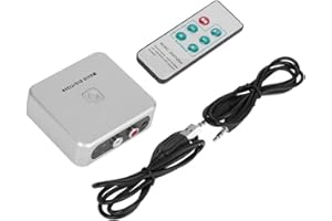 Emoshayoga Music Digitizer, MP3 Converter, 128Kbps, USB, Stereo Recording, 480 Min, 3.5mm Audio, 4x3x1.6 Inches
