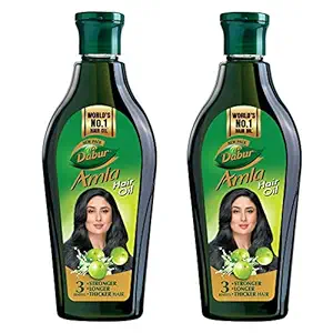 Dabur Amla Hair Oil for Long, Healthy and Strong Hair - 450 ml (pack of 2)