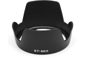 ONPRO Fotover ET-60 II Gegenlichtblende Sonnenblende Streulichtblende Ersatz kompatibel mit Canon EF 75-300mm F/4-5.6 III EF-S 55-250MM F/4-5.6 is Objektiv