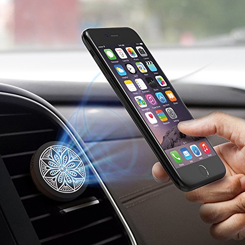 Porta Cellulare Auto VAVA Supporto Auto Smartphone per le Prese dâ€™Aria Verticali o Orizzontali dellâ€™Auto, Supporto Magnetico Auto Universale per la Macchina con Design a Doppio Intaglio (Placche Metalliche Incluse) per iPhone 7 / 6 / 6s / 5s / 5 , Galaxy Note 8 / S8, HUAWEI, Xiaomi, One Plus ecc