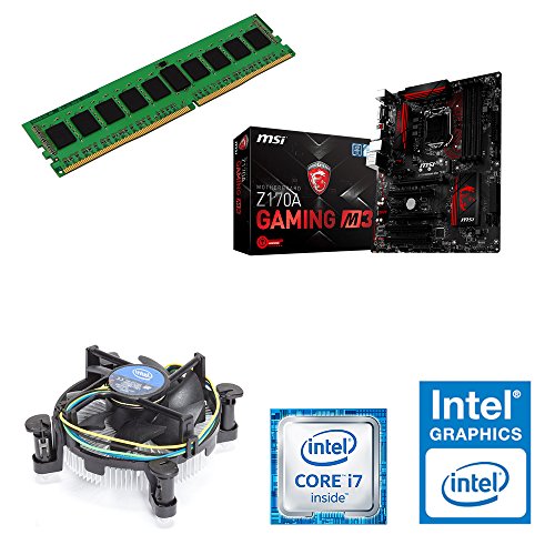 One PC Aufrüst-PC | Intel Core i7-7700K, 4 x 4.20GHz | Kabylake | montiertes Aufrüstset | Mainboard: MSI Z270A Gaming M3 | 8 GB RAM (1 x 8192 MB DDR4 Speicher 2133 MHz) | CPU Mainboard Gehäuse Bundle | Grafik: Intel HD 530 | Gehäuse: BitFenix Shinobi USB3.0 | 550W Corsair VS550 80+ | komplett fertig montiert! - 2
