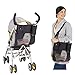 Baby Stroller Pram Organiser Bag Mummy Shoulder Bag 33 x 35 cm Black