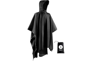 ‎OPRET Opret Wasserdicht Regenponcho Damen Herren, Leicht Atmungsaktiv Regencape 3-in-1-Multifunktional Regenmantel Regenschutz Regen Poncho für Wandern und Camping-Navyblau