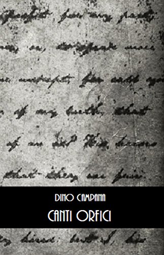 Canti Orfici libro