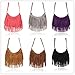 Fashionwu Celebrity Tassel Suede Fringe Shoulder Messenger Bag Brown