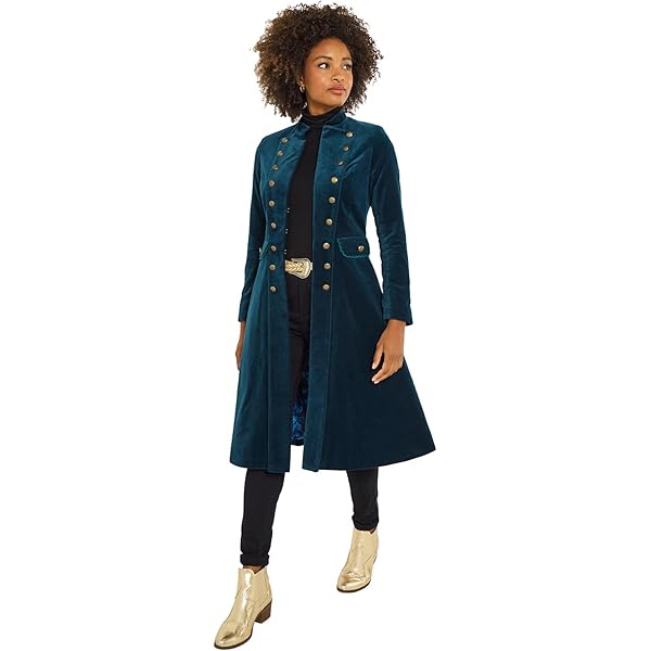 Joe Browns Women's Monochrome Jacquard Maxi Coat with Faux Fur
