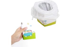 BEKINDPRO Per Baby Potty Travel Toilet Kit Children Potty Emergency Foldable Paper Toilet with 5 Pieces Bag for Travel Car Camping