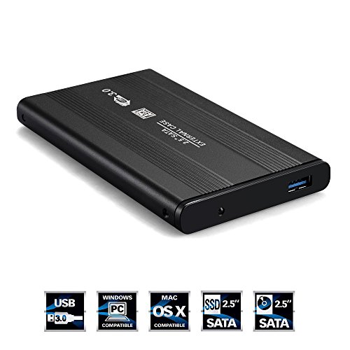 BlueBeach® USB 3.0 Festplatte Externes Gehäuse Aluminium Gehäuse für 2,5 Zoll SATA III Festplatte und SSD - 4