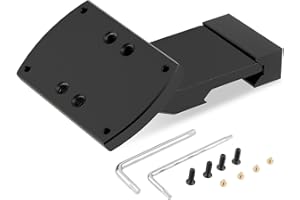 ToopMount RMR 35 Grad Gewinkelt Offset Mount Platte, Sucher RMR Mount Adapter Basis passt 21mm Schiene, Universal Optik Platte mit 2 Schrauben & T10 Schraubenschlüssel für Outdoor Sport